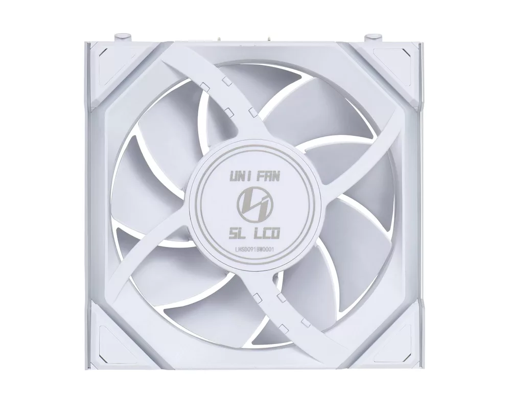 Вентилатор и 3бр Lian Li UNI FAN SL Wireless LCD ARGB PWM - 120 mm Бели 7