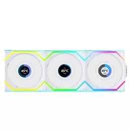  и 3бр Lian Li UNI FAN SL Wireless LCD ARGB PWM - 120 mm Бели 807417 LULI-100 на топ цена - PIC.bg