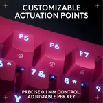 Клавиатура Геймърска механична клавиатура Logitech G Pro X RAPID TKL Magenta - Tactile Switch 4