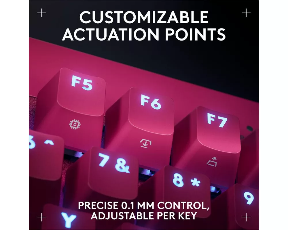 Клавиатура Геймърска механична клавиатура Logitech G Pro X RAPID TKL Magenta - Tactile Switch 4