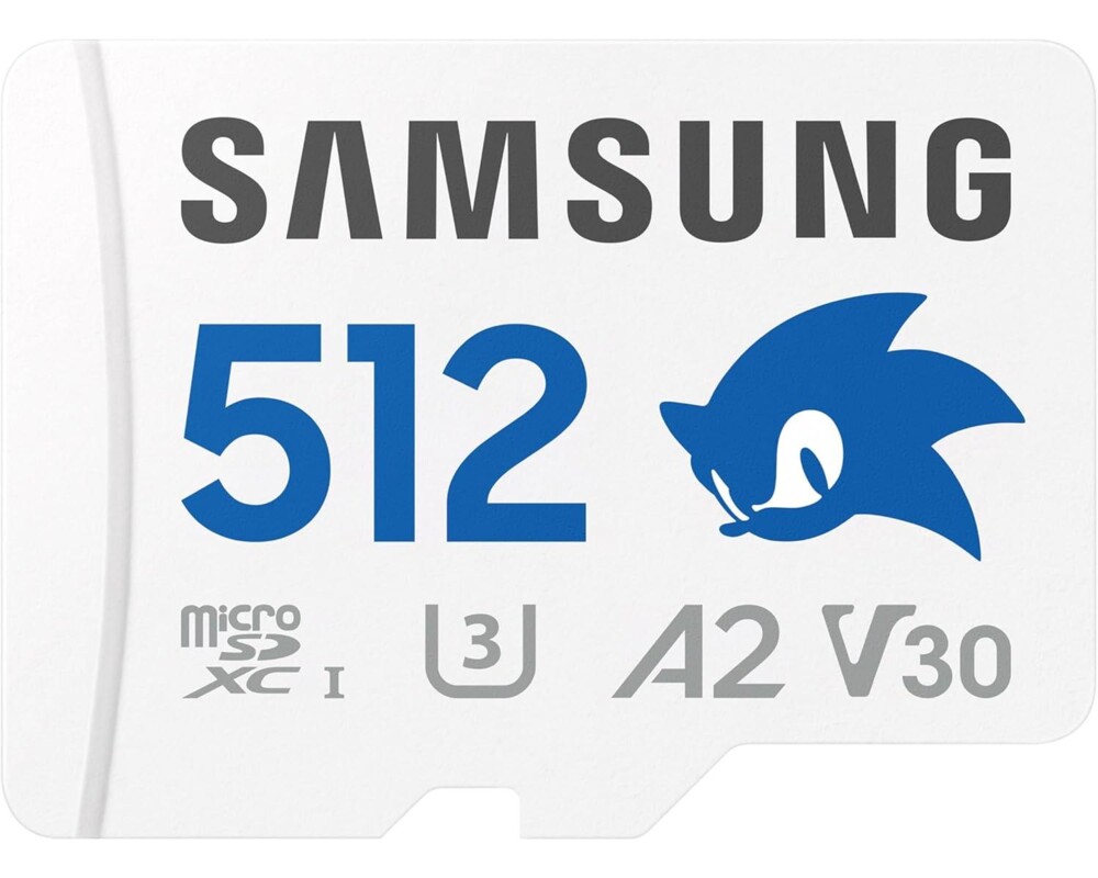 Флаш карта Samsung SONIC PRO PLUS, microSDXC, UHS-I, 512GB, Адаптер 2