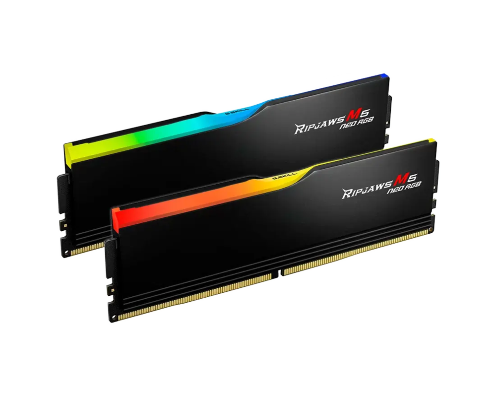 Памет G.SKILL Ripjaws M5 Neo RGB Black 64GB(2x32GB) DDR5-6000 - AMD EXPO 2