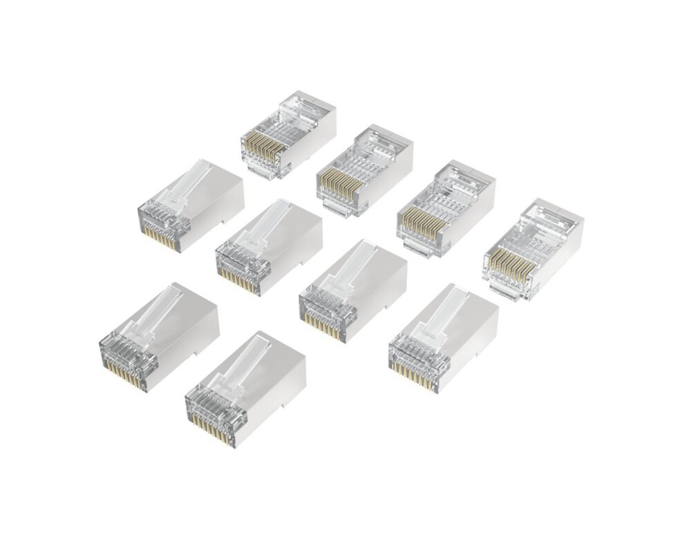 Мрежов кабел HAMA Накрайник RJ45, CAT 6a, 10 Gbit/s, екраниран, 10 бр. 2
