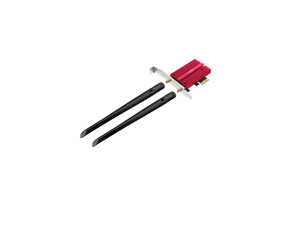 Мрежова карта Cudy WE9300, PCIe, 3-бандов, 5.7 Gbps, 2.8 Gbps, 688 Mbps, WiFi, Bluetooth 5.4 4