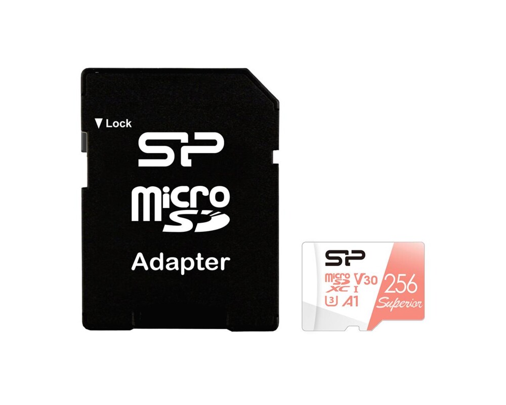 Флаш карта Silicon Power Superior 256GB, microSDXC, Class 10, SD Adapter 2