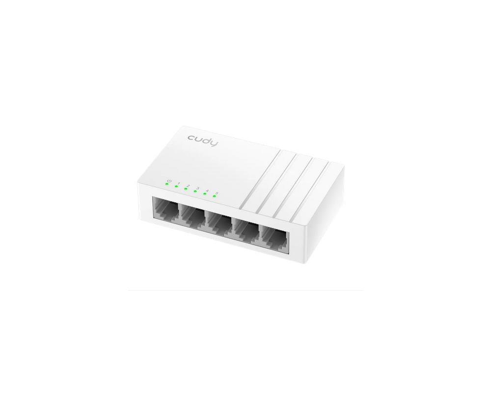 Switch (Комутатор) Суич Cudy GS105U, 5 портов, 10/100/1000, Auto-MDI/MDIX, USB-C Port 3