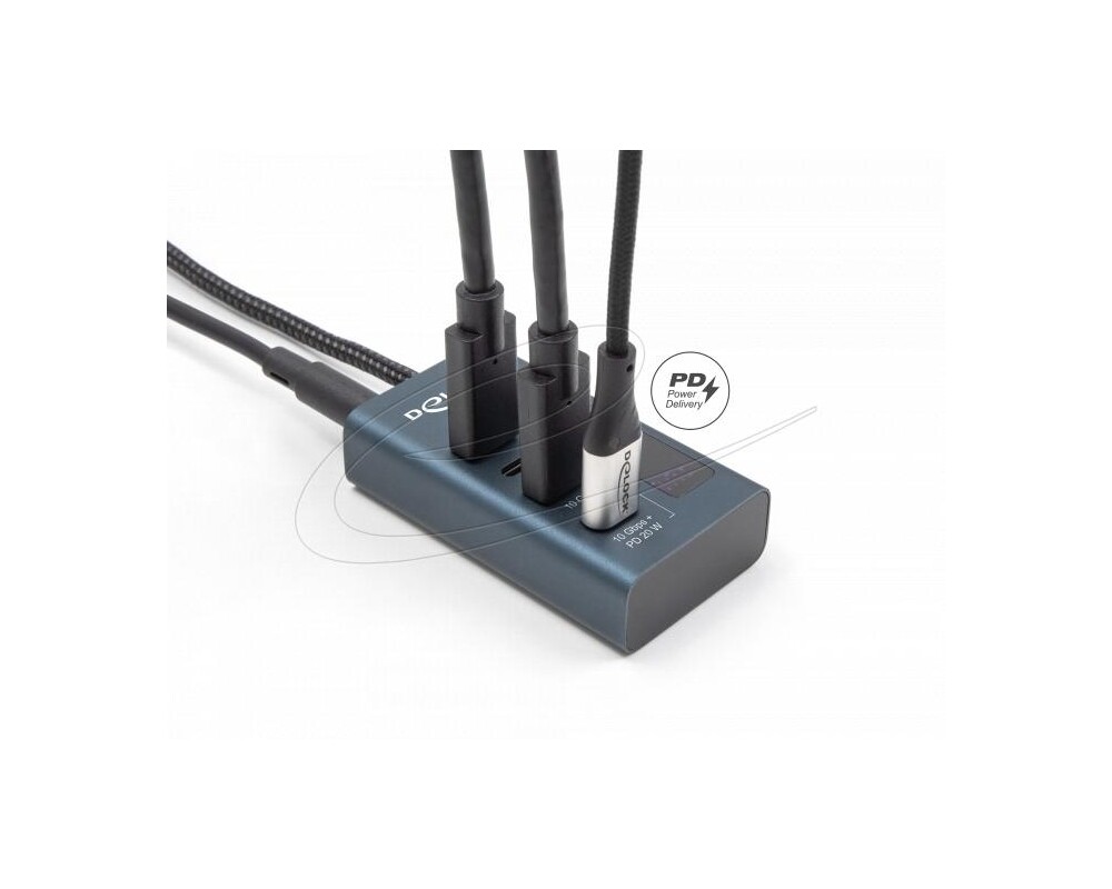USB хъб Delock USB Хъб, 4 x USB Type-C, 10 Gbps 4