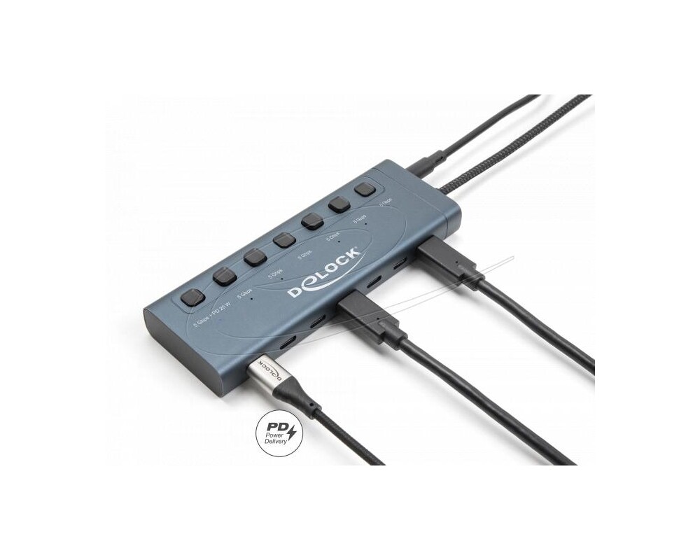 USB хъб Delock USB Хъб, 7 x USB Type-C, 5 Gbps 4
