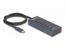  Delock USB Хъб, 7 порта, 10 Gbps, 6 x Data USB-C, 1 x PD 20W 809317 DELOCK-64288 на топ цена - PIC.bg