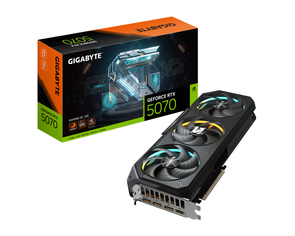 Видеокарта GIGABYTE RTX 5070 GAMING OC 12GB GDDR7 9