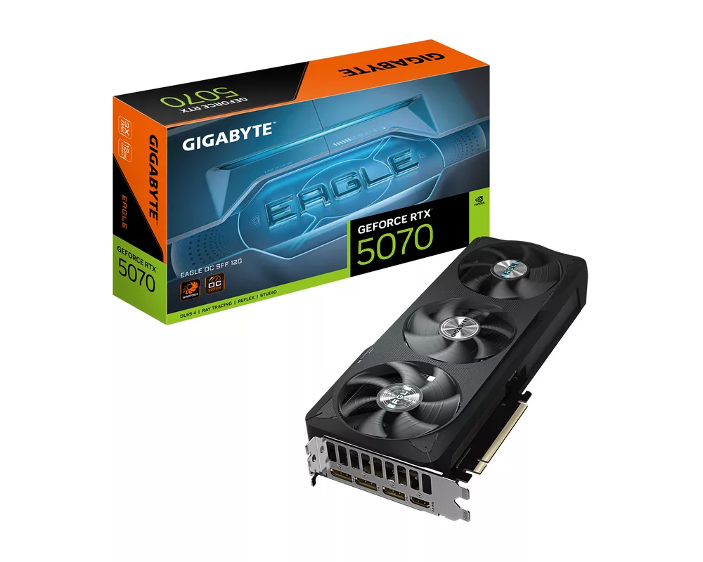 Видеокарта Gigabyte RTX 5070 EAGLE OC SFF 12GB GDDR7 9