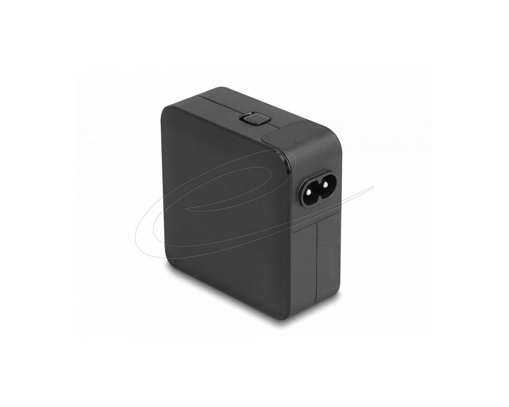 Зарядно Delock  GaN, 2 x USB-C, PD 65 W, адаптер за EU / US / UK 2