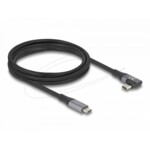 <span>Кабел</span> Delock USB-C Кабел 90°, 20 Gbps USB PD 3.1, 240W, 2 m <span class='catalog-num-in-name'>DELOCK-81132</span> - 