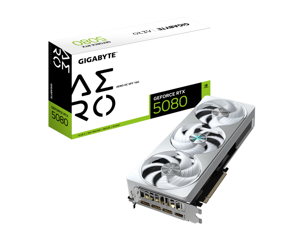 Видеокарта Gigabyte GeForce RTX 5080 AERO OC 16GB GDDR7 9