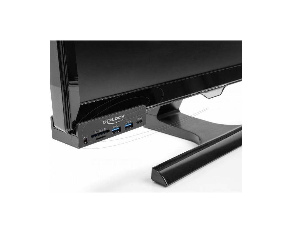 USB хъб Външен USB Хъб, 3-порта, 5 Gbps, 2 x USB-A, 1 x USB-C, четец на карти с 2 слота 4