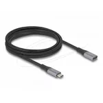 <span>Адаптери</span> Delock Удължителен кабел USB-C, 40 Gbps, PD 240W, 1 м, сив <span class='catalog-num-in-name'>DELOCK-81201</span> - 