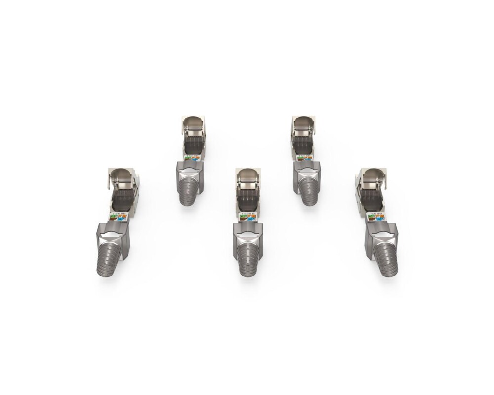 Мрежов кабел HAMA Комплект мрежови конектори, CAT 6a, 10 Gbit/s, екраниран, инсталиране без инструменти, 5 бр 3