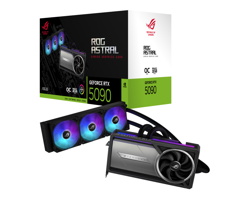 Видеокарта ASUS ROG Astral LC RTX 5090 OC 32GB GDDR7 16