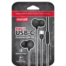  тапи с микрофон MAXELL IN-BAX, USB-C 811299 ML-AH-INBAX-USBC-BK на топ цена - PIC.bg