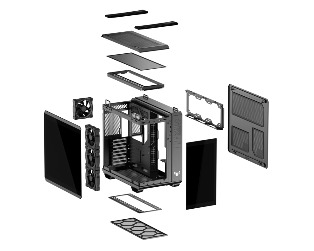 Кутия ASUS TUF Gaming GT502 Horizon ARGB Black Edition 19
