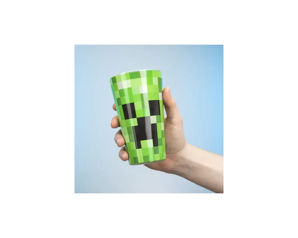 Аксесоар Чаша Paladone Minecraft Creeper Glass (400ml), PP6729MCFV2 4