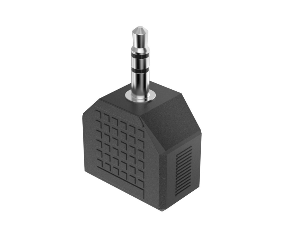 Аудио кабел HАМА , 3.5 mm жак - 2 x 3.5 mm жак женско, стерео 4