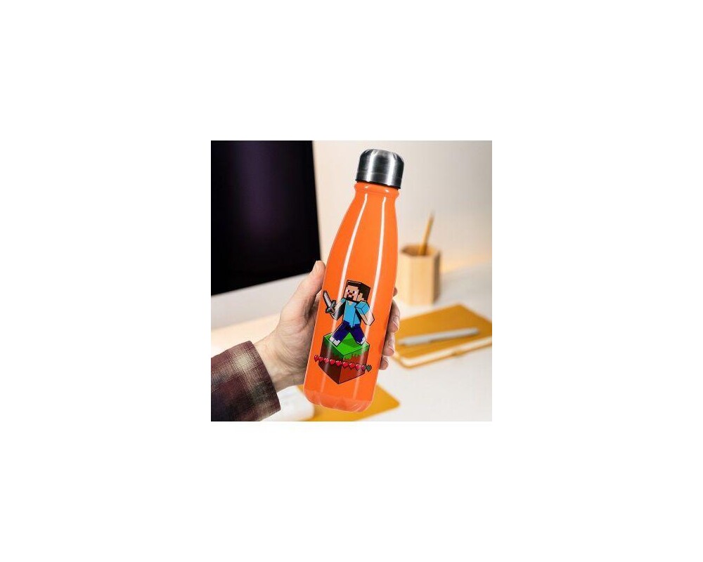Аксесоар Бутилка Paladone Minecraft Paladone - Aluminium Water Bottle 600ml, PP12074MCF 2
