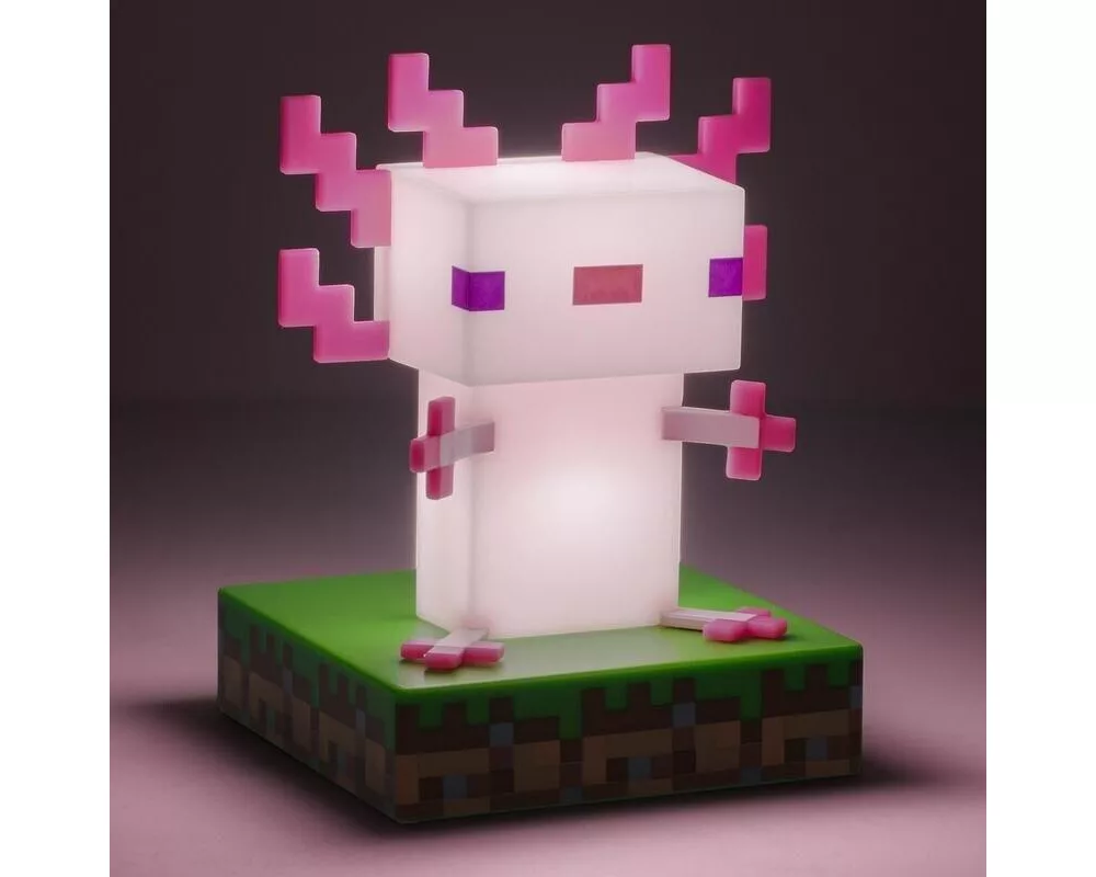 Фигурка Лампа Paladone Icons: Minecraft - Axolotl Light 2