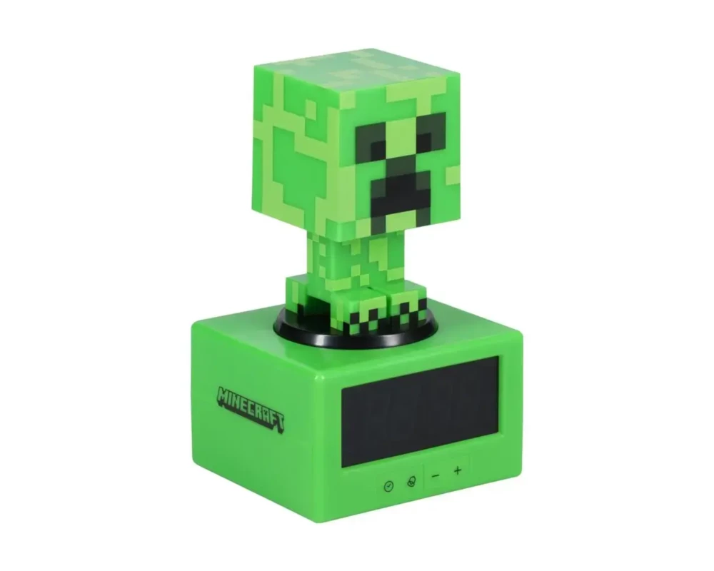 Аксесоар Часовник с аларма Paladone: Minecraft - Creeper Icon Alarm Clock, PP11369MCFV3 2