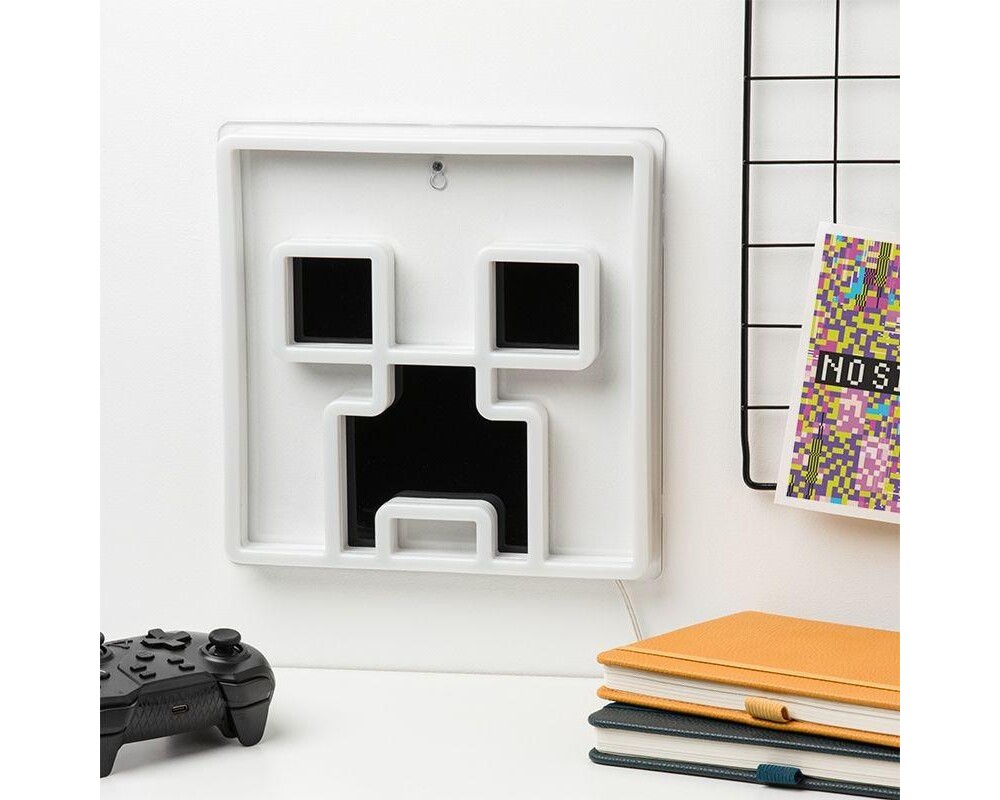 Аксесоар Лампа Paladone: Minecraft - Creeper Wall Mountable LED Neon Light, PP14020MCFVN 6