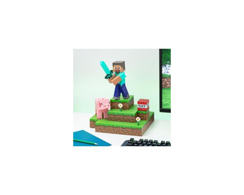 Аксесоар Лампа Paladone: Minecraft - Steve Diorama Light, PP9463MCF 4