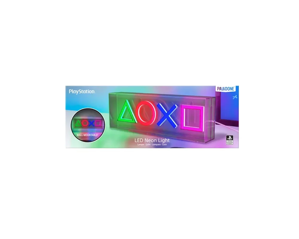 Аксесоар Лампа Paladone: Playstation - LED Neon Light, PP12716PS 4