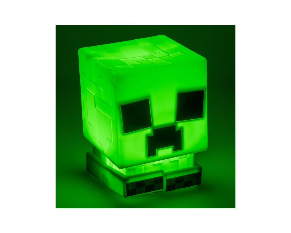 Аксесоар Лампа Paladone: Minecraft - Creeper SquishyGlo Silicone Light Rechargeable, PP14710MCF 3