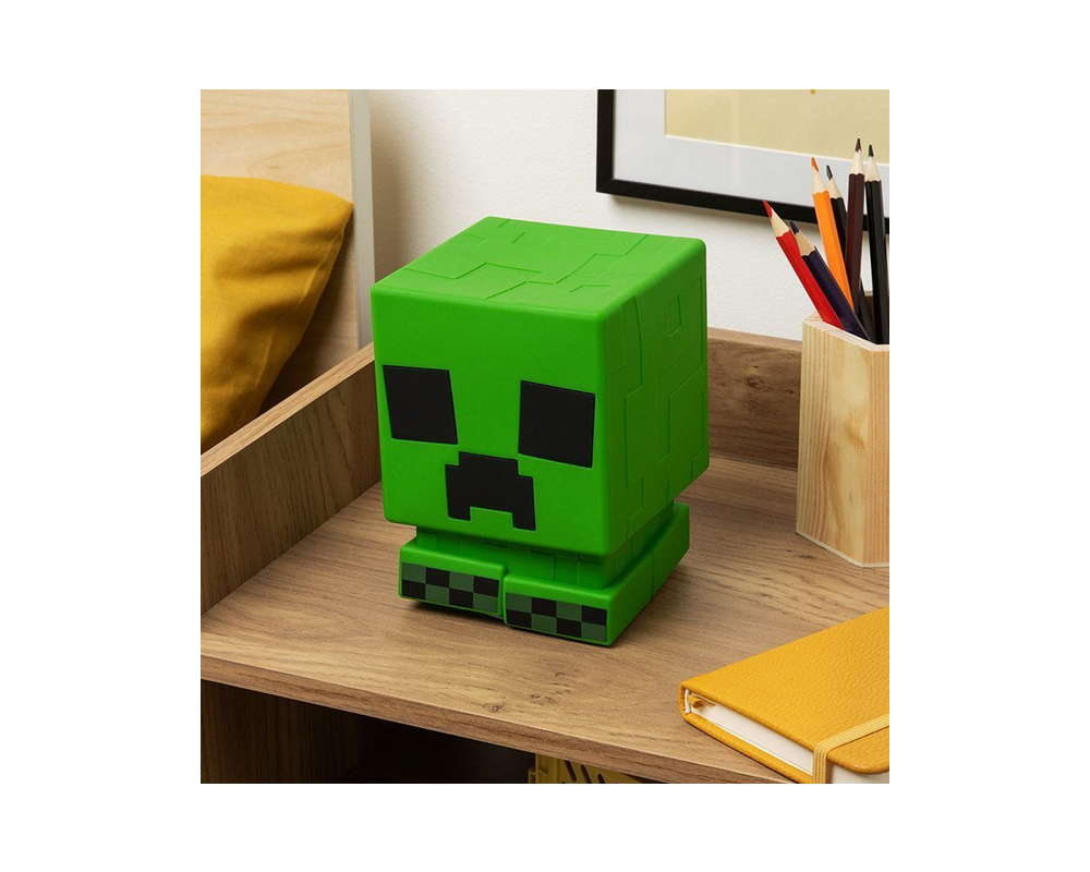 Аксесоар Лампа Paladone: Minecraft - Creeper SquishyGlo Silicone Light Rechargeable, PP14710MCF 4