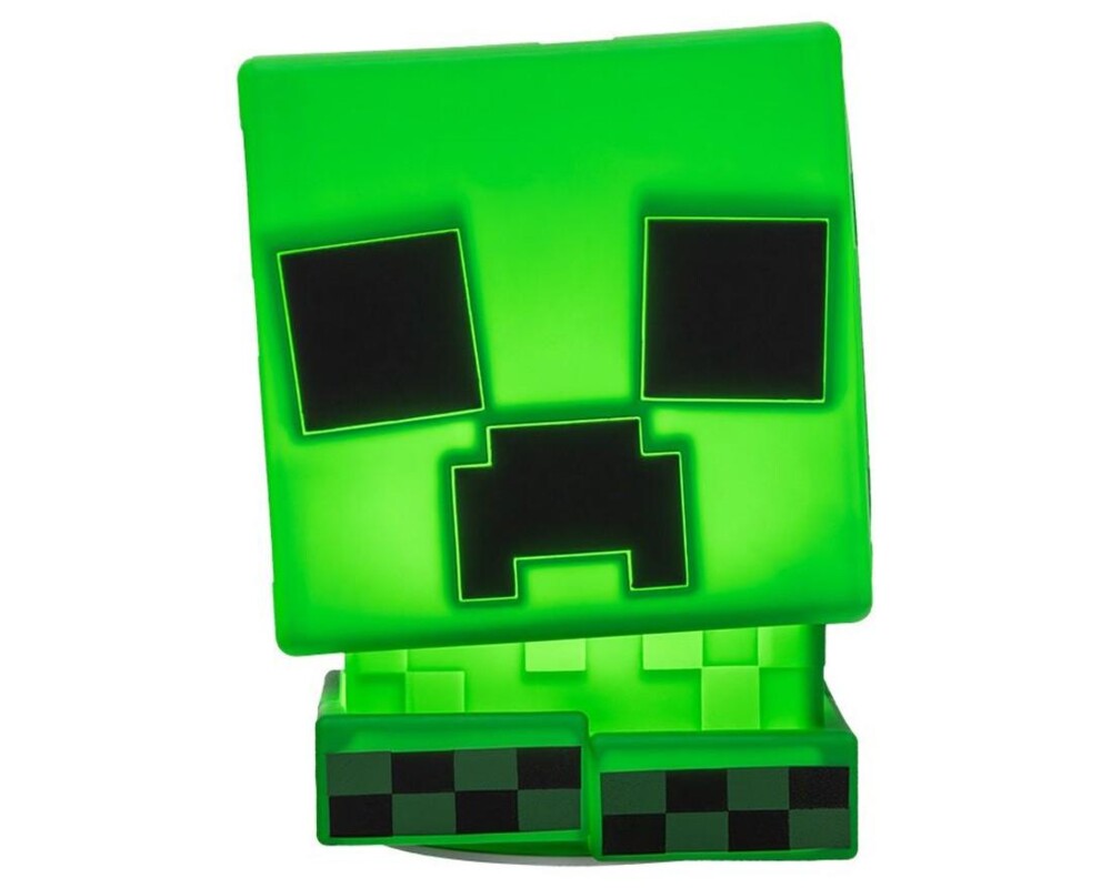 Аксесоар Лампа Paladone: Minecraft - Creeper SquishyGlo Silicone Light Rechargeable, PP14710MCF 2