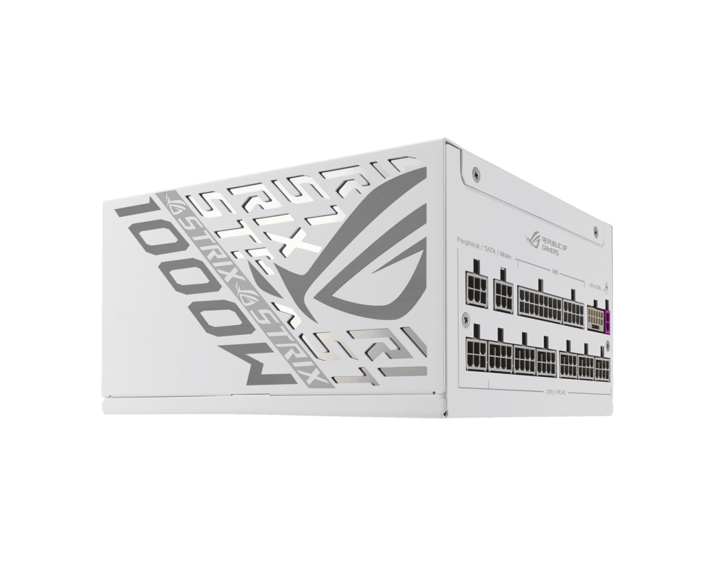 Захранване ASUS ROG STRIX 1000W White Edition, 80+ Platinum PCIe 5.1, Fully Modular 2