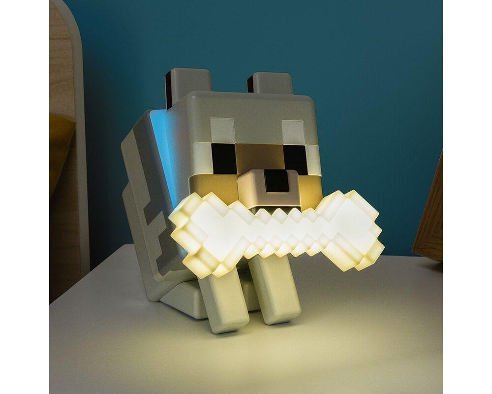 Аксесоар Лампа Paladone Glo Buddies: Minecraft - Wolf Light, PP14761MCF 5