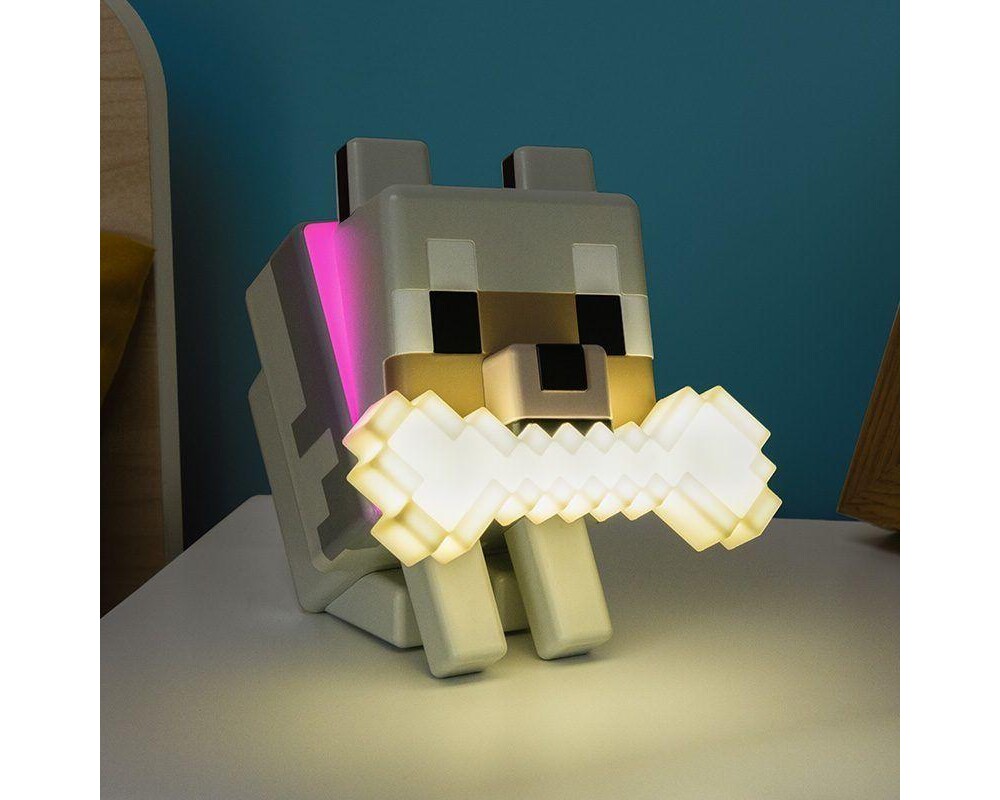 Аксесоар Лампа Paladone Glo Buddies: Minecraft - Wolf Light, PP14761MCF 4