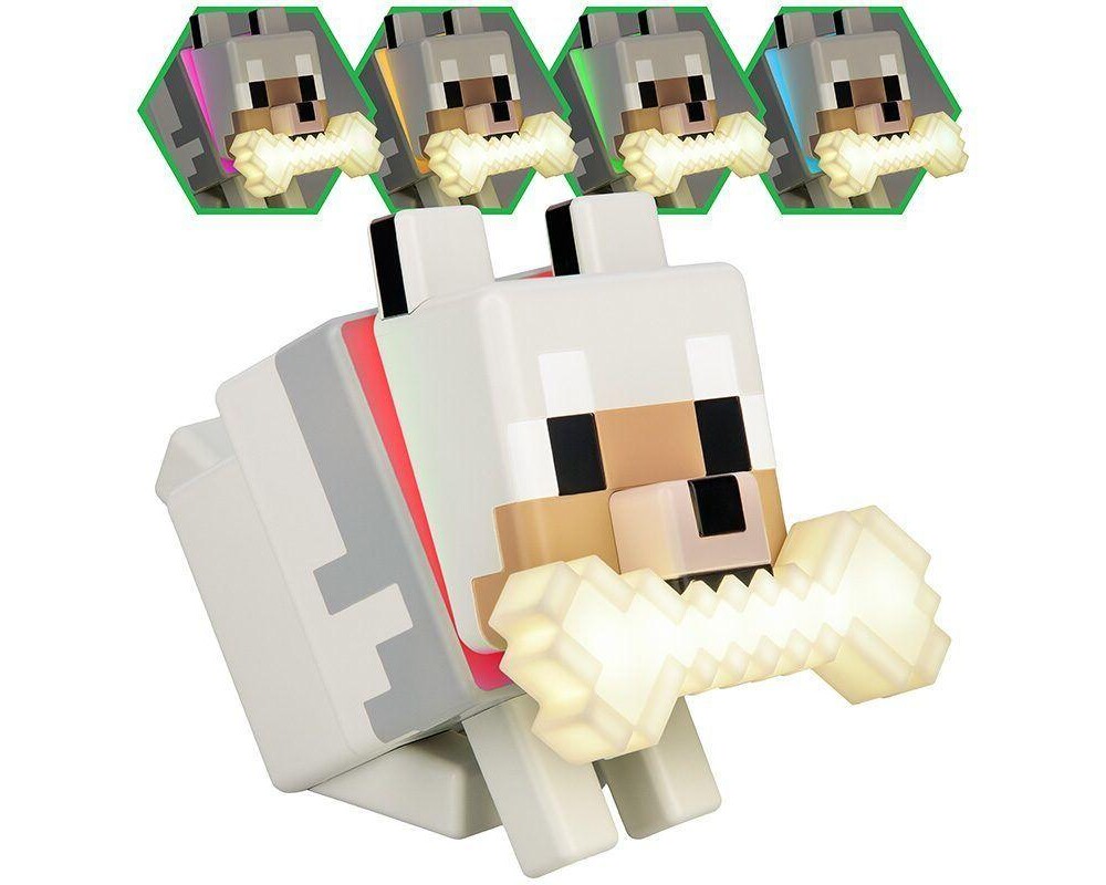 Аксесоар Лампа Paladone Glo Buddies: Minecraft - Wolf Light, PP14761MCF 2