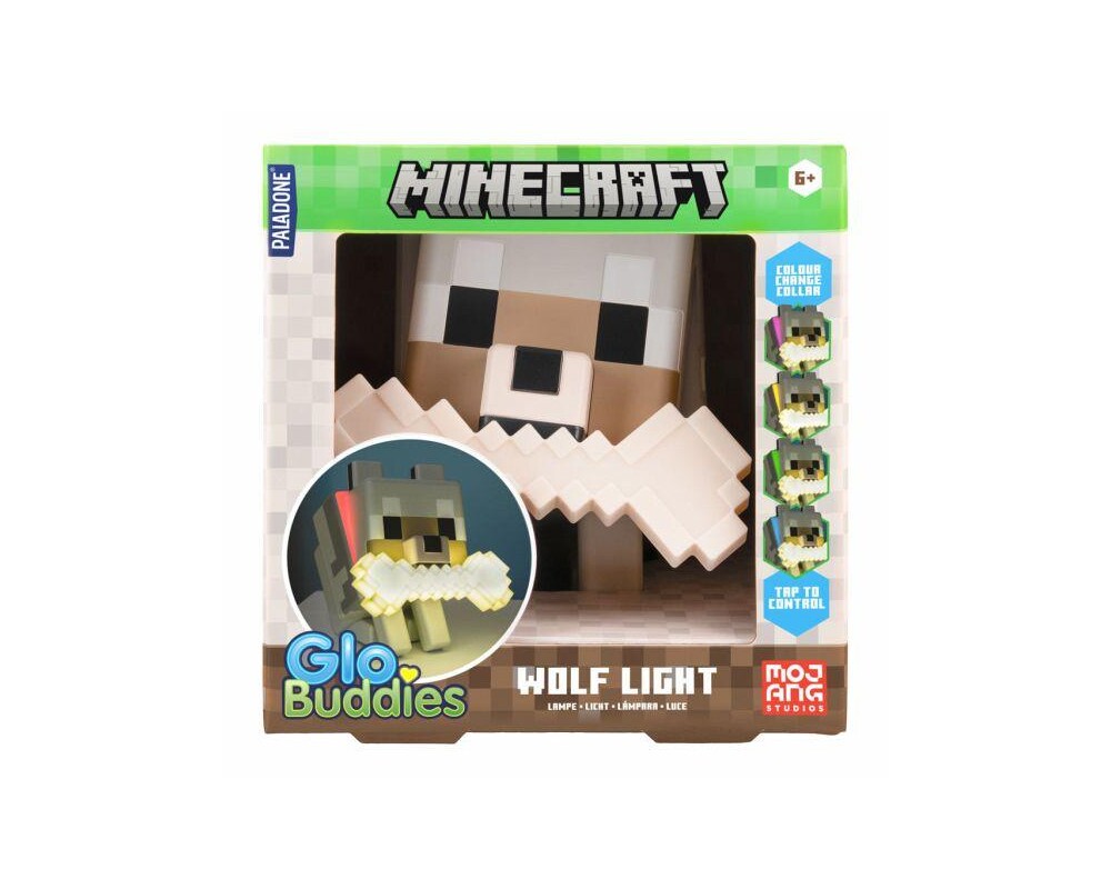 Аксесоар Лампа Paladone Glo Buddies: Minecraft - Wolf Light, PP14761MCF 10