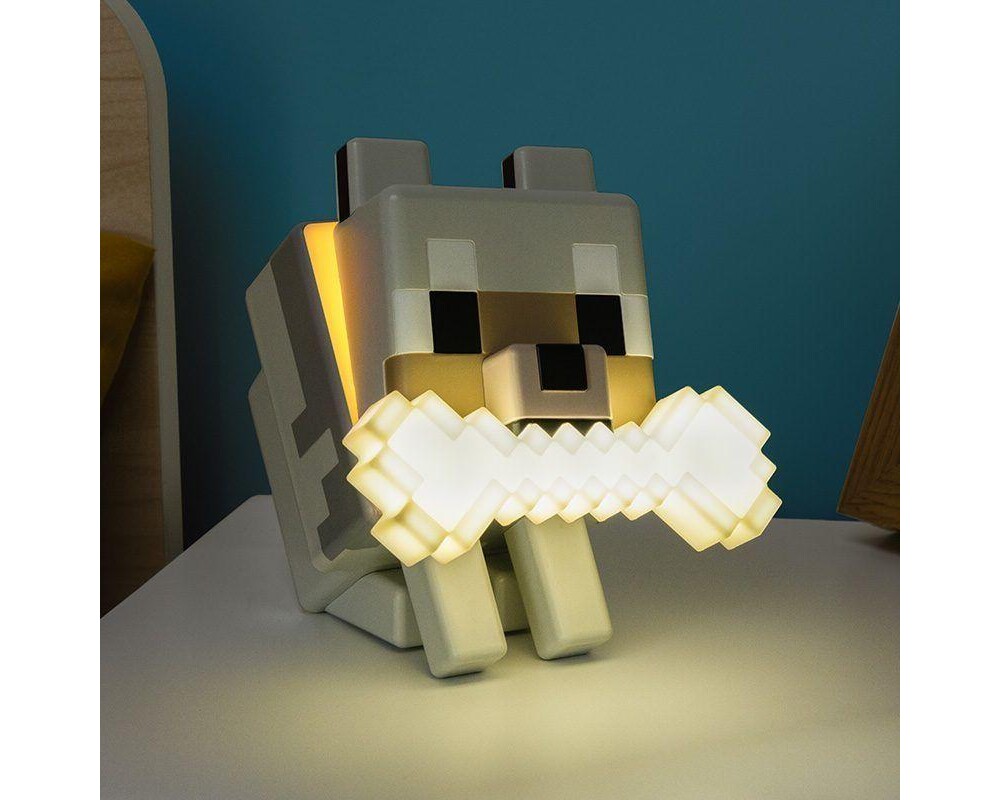Аксесоар Лампа Paladone Glo Buddies: Minecraft - Wolf Light, PP14761MCF 7