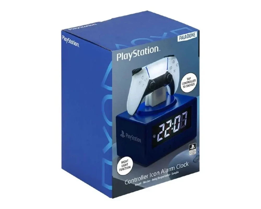 Аксесоар Часовник/будилник Paladone: Playstation Controller Icon Alarm Clock, PP13475PS 4