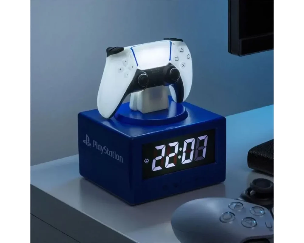 Аксесоар Часовник/будилник Paladone: Playstation Controller Icon Alarm Clock, PP13475PS 3