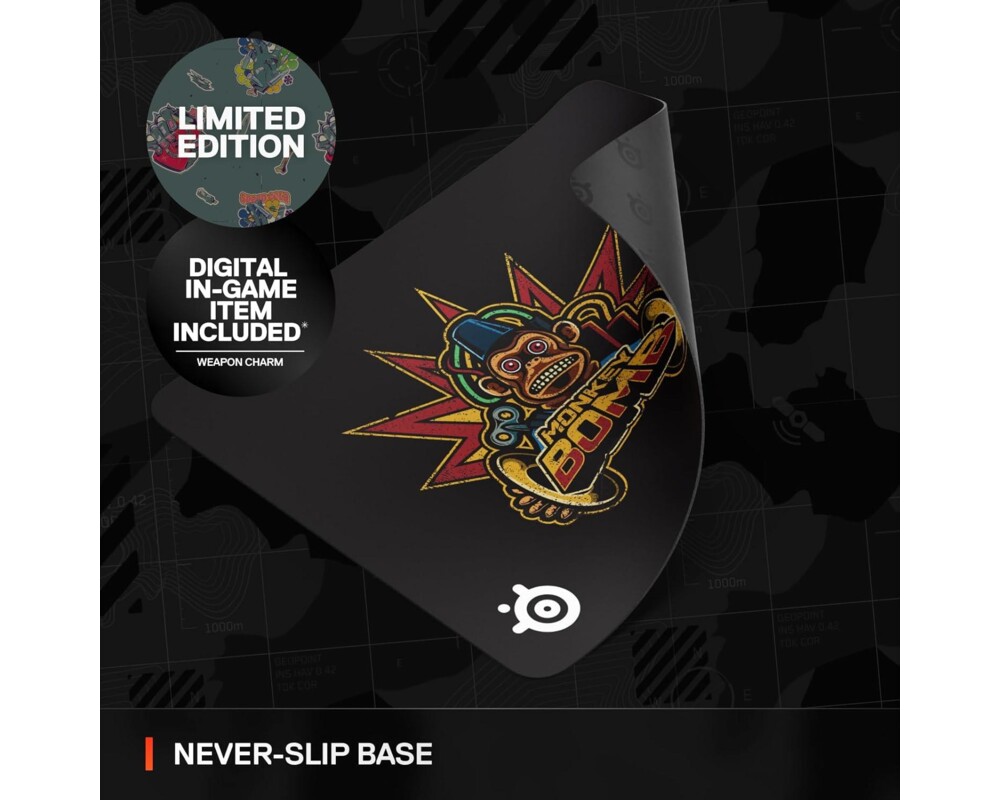 Пад за мишка Геймърски за мишка Steelseries Qck L x Call of Duty®: Monkey Bomb Edition 2