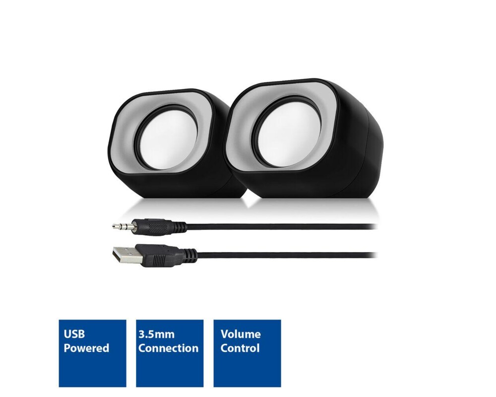 Тонколони ACT Стерео колонки Eminent 2.0, USB захранване, 2 х 3W 2