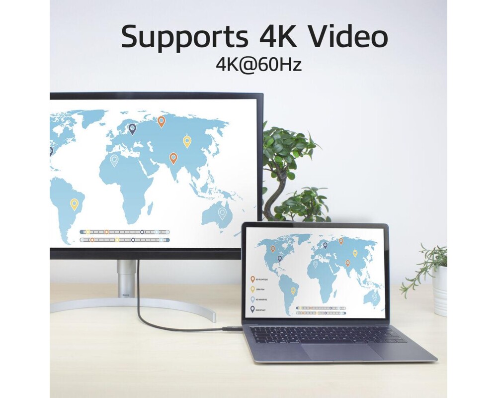 Кабел ACT Кабел USB-C - USB-C, 2 м / USB4, 20Gbps, 240W, сертифициран USB-IF 5