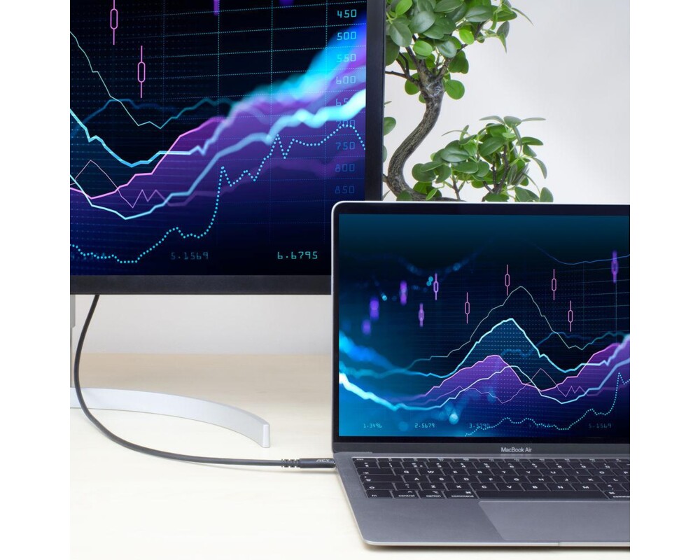 Кабел ACT Кабел USB-C - USB-C, 0.8 м / USB4, 40Gbps, 240W, сертифициран USB-IF 8