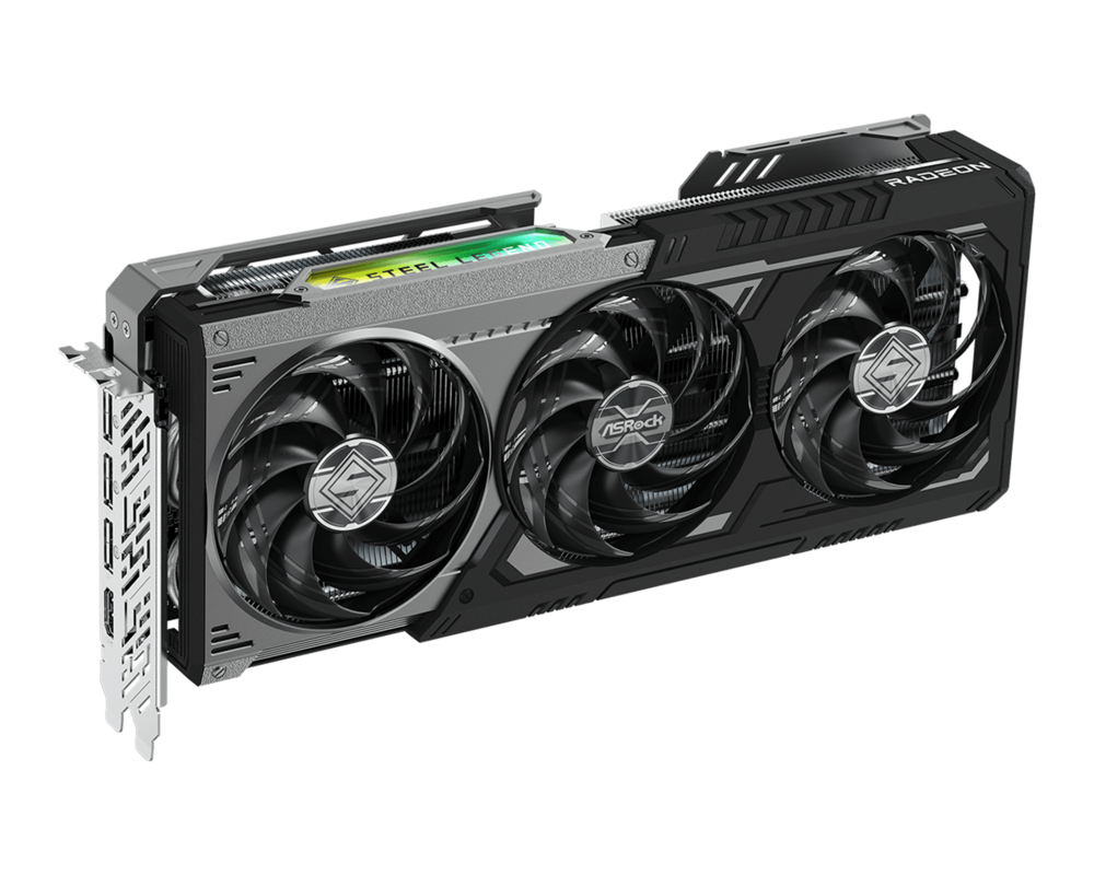 Видеокарта ASROCK AMD Radeon RX 9070 XT Steel Legend Dark 16GB GDDR6 7