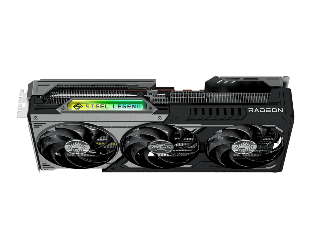 Видеокарта ASROCK AMD Radeon RX 9070 XT Steel Legend Dark 16GB GDDR6 8