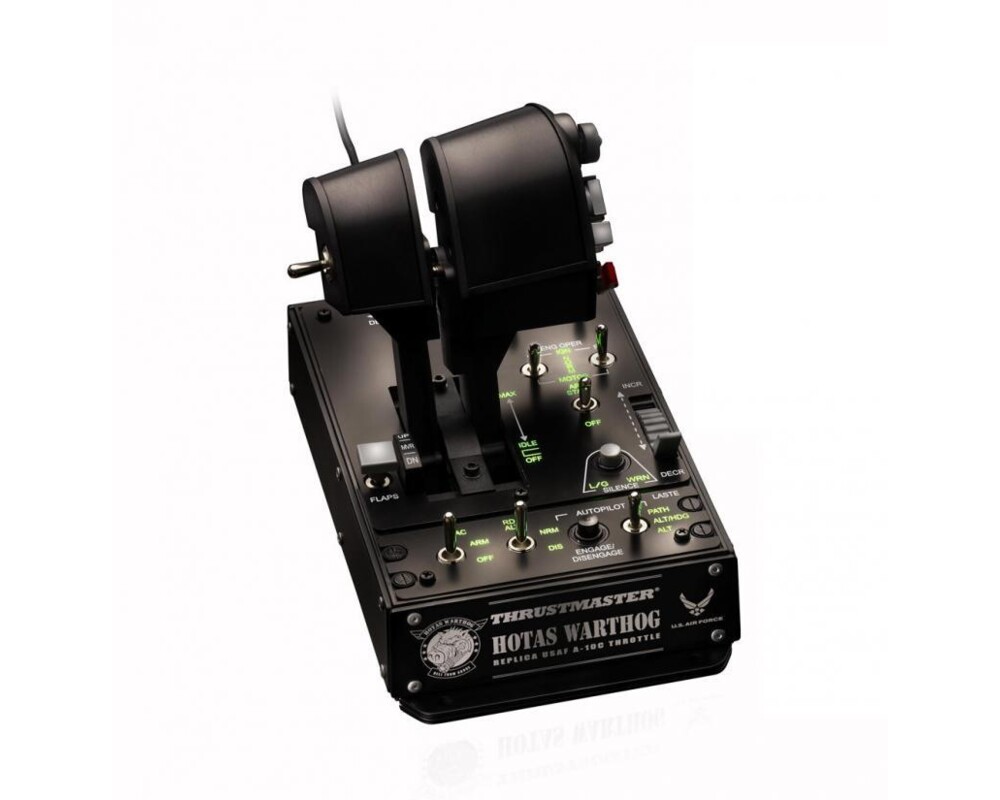 Джойстици и Геймпадове Жичен , авиосимулатор Thrustmaster HOTAS Warthog Dual Throttles за PC, Черен 4